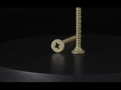 PVC Okienna śrubka żółty cynk